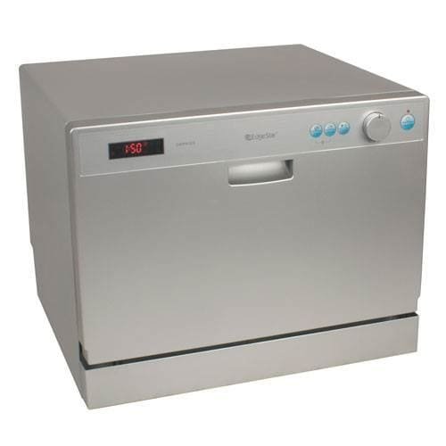 EdgeStar 6 Place Setting Countertop Portable Dishwasher - Silver