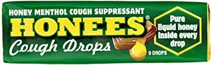 Ambrosoli Honees Menthol Eucalyptus Cough Drops, 9-Drop Bars (Pack of 24)